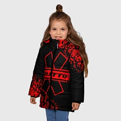 Куртка зимняя для девочки NILETTO, цвет: 3D-черный — фото 2
