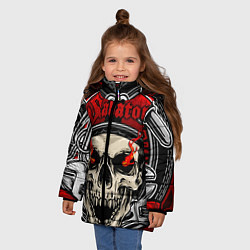 Куртка зимняя для девочки SABATON, цвет: 3D-черный — фото 2