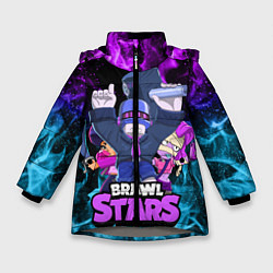 Куртка зимняя для девочки BRAWL STARS FRANK, цвет: 3D-светло-серый
