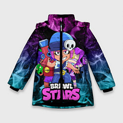Куртка зимняя для девочки BRAWL STARS PENNY,, цвет: 3D-черный