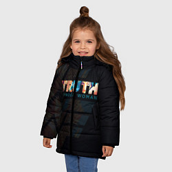 Куртка зимняя для девочки Wonder Woman Truth, цвет: 3D-светло-серый — фото 2