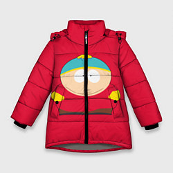 Куртка зимняя для девочки ЮЖНЫЙ ПАРК, цвет: 3D-светло-серый