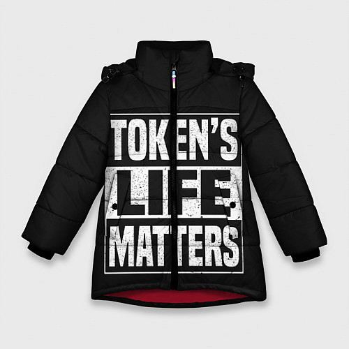 Зимняя куртка для девочки TOKENS LIFE MATTERS / 3D-Красный – фото 1