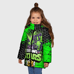 Куртка зимняя для девочки BRAWL STARS VIRUS 8 BIT, цвет: 3D-черный — фото 2
