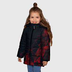 Куртка зимняя для девочки RED STRIPES, цвет: 3D-черный — фото 2