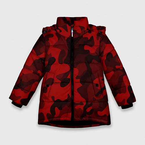 Зимняя куртка для девочки RED MILITARY / 3D-Черный – фото 1