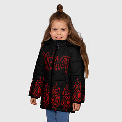 Куртка зимняя для девочки Slipknot 5, цвет: 3D-черный — фото 2
