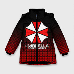 Куртка зимняя для девочки UMBRELLA CORP, цвет: 3D-черный