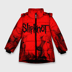 Куртка зимняя для девочки SLIPKNOT, цвет: 3D-черный