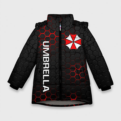 Зимняя куртка для девочки UMBRELLA CORP / 3D-Светло-серый – фото 1