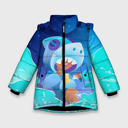 Зимняя куртка для девочки LEON SHARK - BRAWL STARS / 3D-Черный – фото 1
