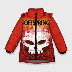 Куртка зимняя для девочки The Offspring, цвет: 3D-светло-серый