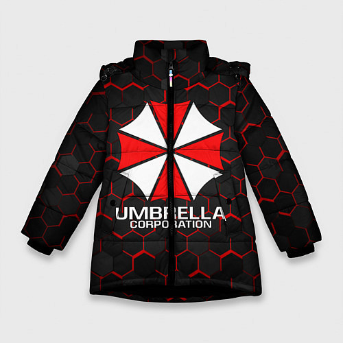 Зимняя куртка для девочки UMBRELLA CORP / 3D-Черный – фото 1