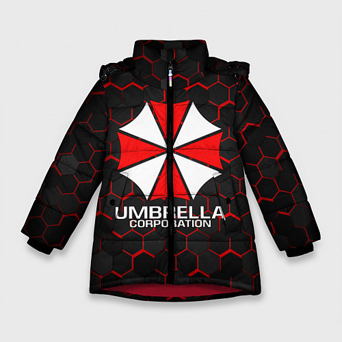 Зимняя куртка для девочки UMBRELLA CORP / 3D-Красный – фото 1