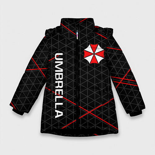 Зимняя куртка для девочки UMBRELLA CORP / 3D-Черный – фото 1