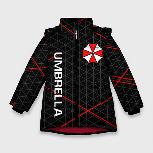 Зимняя куртка для девочки UMBRELLA CORP / 3D-Красный – фото 1