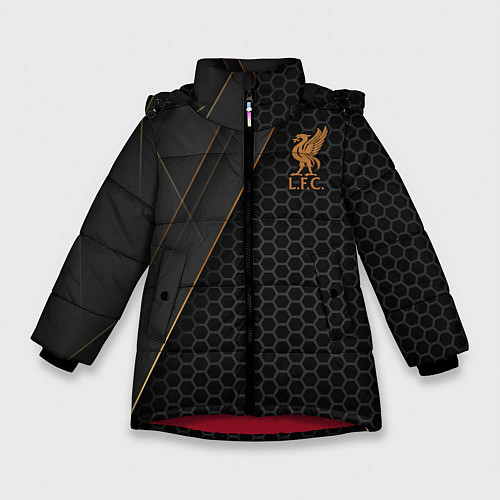 Зимняя куртка для девочки Liverpool FC / 3D-Красный – фото 1