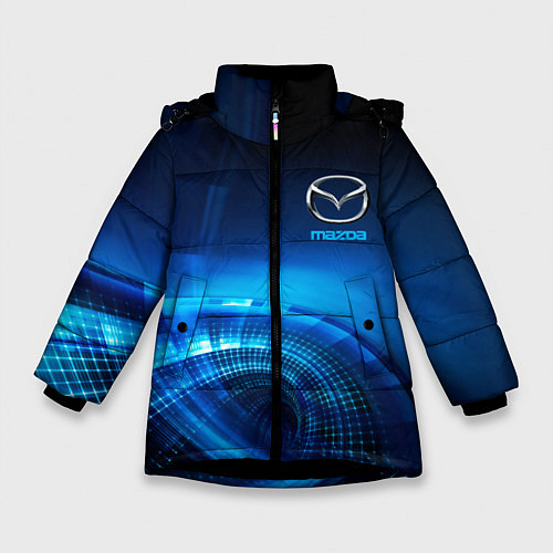 Зимняя куртка для девочки MAZDA / 3D-Черный – фото 1