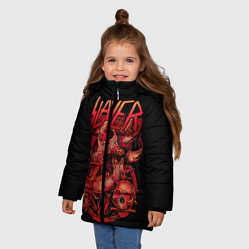 Зимняя куртка для девочки Slayer 20 / 3D-Красный – фото 3