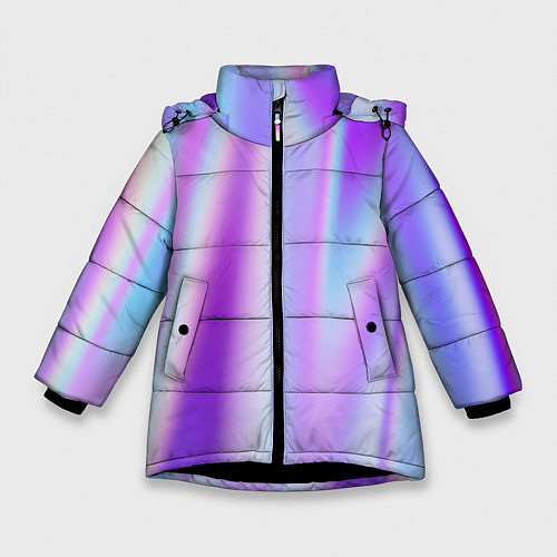 Зимняя куртка для девочки WAVES / 3D-Черный – фото 1