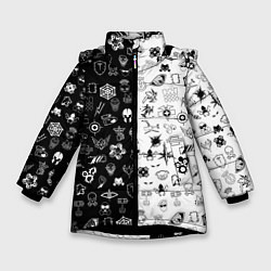 Куртка зимняя для девочки RAINBOW SIX SIEGE, цвет: 3D-черный