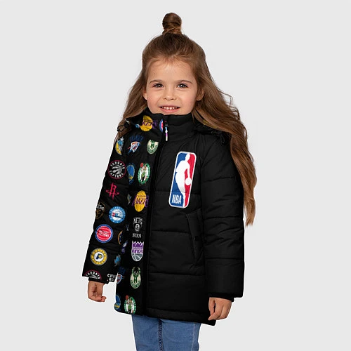 Зимняя куртка для девочки NBA Team Logos 2 / 3D-Красный – фото 3