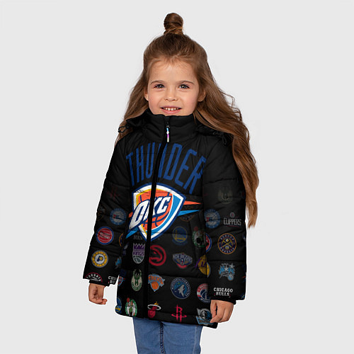 Зимняя куртка для девочки Oklahoma City Thunder 2 / 3D-Светло-серый – фото 3