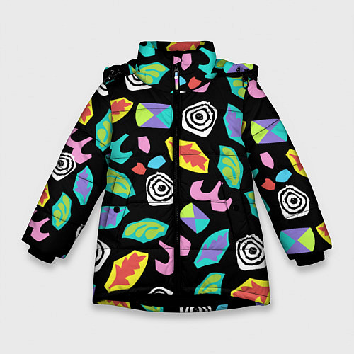 Зимняя куртка для девочки STRANGER THINGS / 3D-Черный – фото 1
