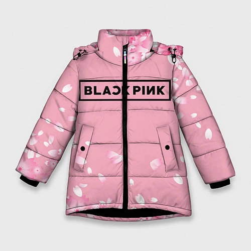 Зимняя куртка для девочки BLACKPINK / 3D-Черный – фото 1