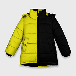 Куртка зимняя для девочки BLACK YELLOW, цвет: 3D-черный
