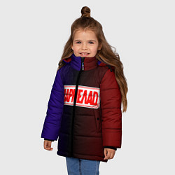 Куртка зимняя для девочки МАРМЕЛАД пародия Oko, цвет: 3D-черный — фото 2