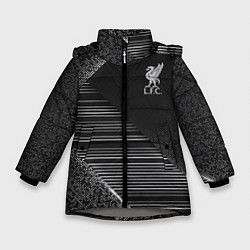 Куртка зимняя для девочки Liverpool F C, цвет: 3D-светло-серый
