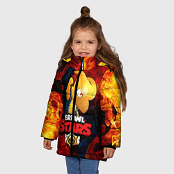Куртка зимняя для девочки BRAWL STARS CROW PHOENIX, цвет: 3D-черный — фото 2