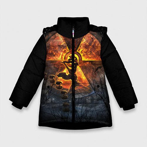 Зимняя куртка для девочки VULKAN / 3D-Черный – фото 1
