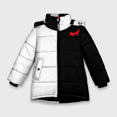 Зимняя куртка для девочки Monokuma / 3D-Черный – фото 1