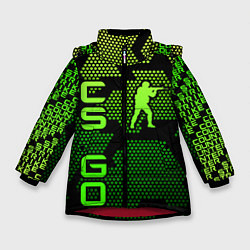 Куртка зимняя для девочки CS GO Oko, цвет: 3D-красный