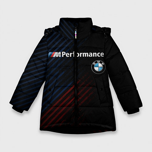Зимняя куртка для девочки BMW PERFORMANCE / 3D-Черный – фото 1
