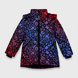 Зимняя куртка для девочки Игровые бренды