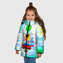 Куртка зимняя для девочки BRAWL STARS СПРАУТ СВЕТЛАЯ, цвет: 3D-красный — фото 2