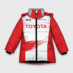 Куртка зимняя для девочки Toyota Driver, цвет: 3D-черный