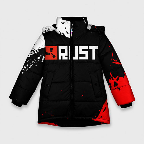 Зимняя куртка для девочки RUST / 3D-Черный – фото 1