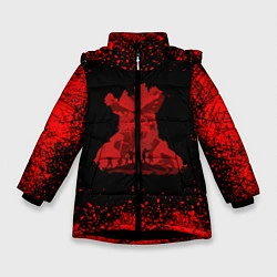 Куртка зимняя для девочки UNCHARTED, цвет: 3D-черный