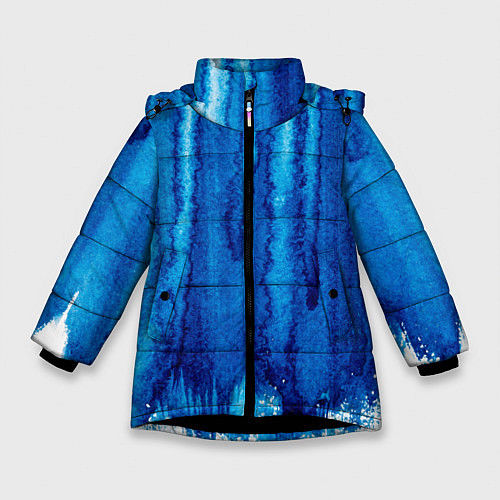 Зимняя куртка для девочки Будь в потоке / 3D-Черный – фото 1