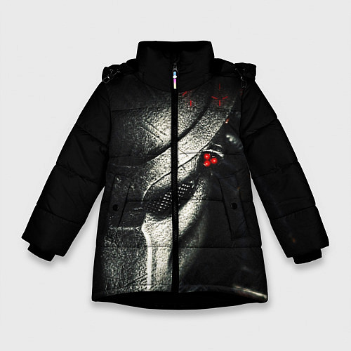 Зимняя куртка для девочки PREDATOR / 3D-Черный – фото 1