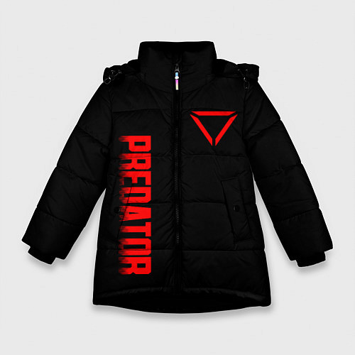 Зимняя куртка для девочки PREDATOR / 3D-Черный – фото 1