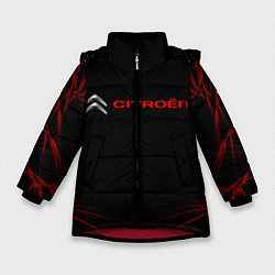 Куртка зимняя для девочки CITROЁN, цвет: 3D-красный