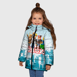 Куртка зимняя для девочки ROBLOX 5, цвет: 3D-черный — фото 2