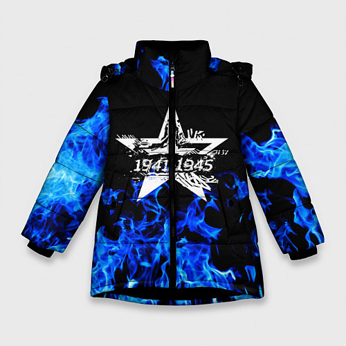 Зимняя куртка для девочки 9 МАЯ / 3D-Черный – фото 1
