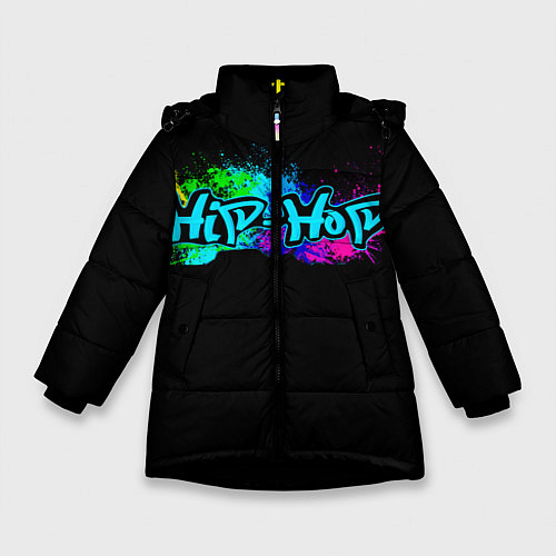 Зимняя куртка для девочки Hip-Hop / 3D-Черный – фото 1
