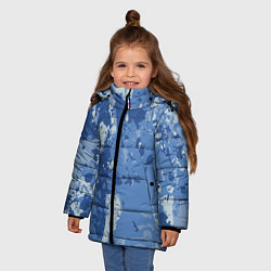 Куртка зимняя для девочки КАМУФЛЯЖ BLUE, цвет: 3D-светло-серый — фото 2